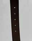 Cintura Gucci in pelle marrone