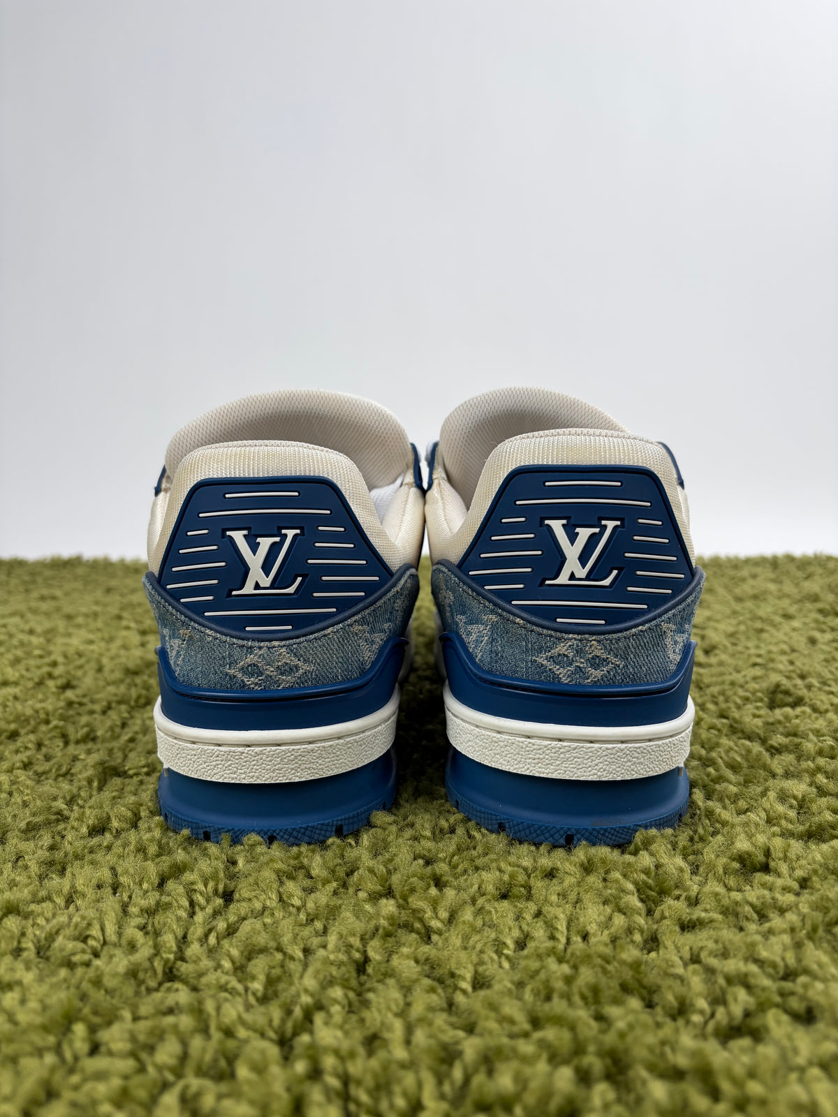 Louis Vuitton Trainer Denim Blu 8.5
