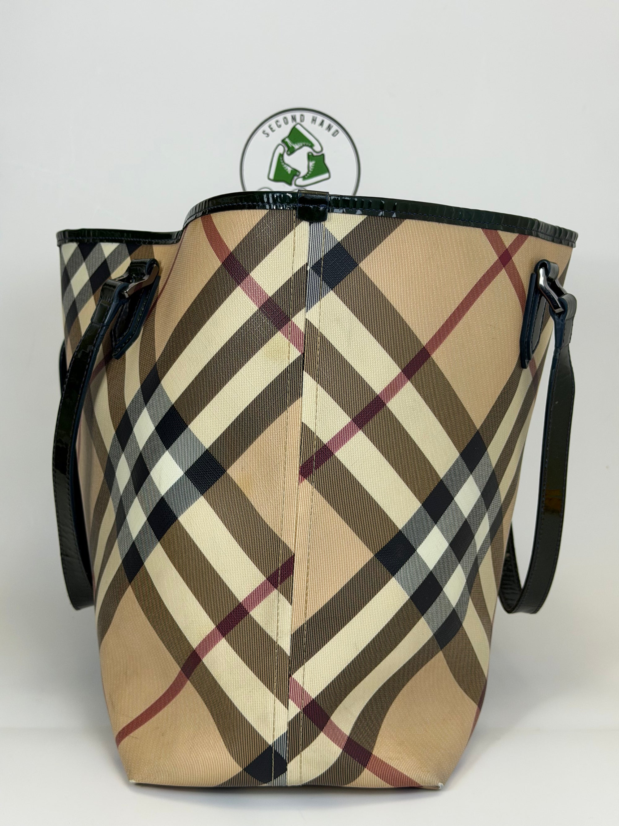 Borsa Burberry beige e verde