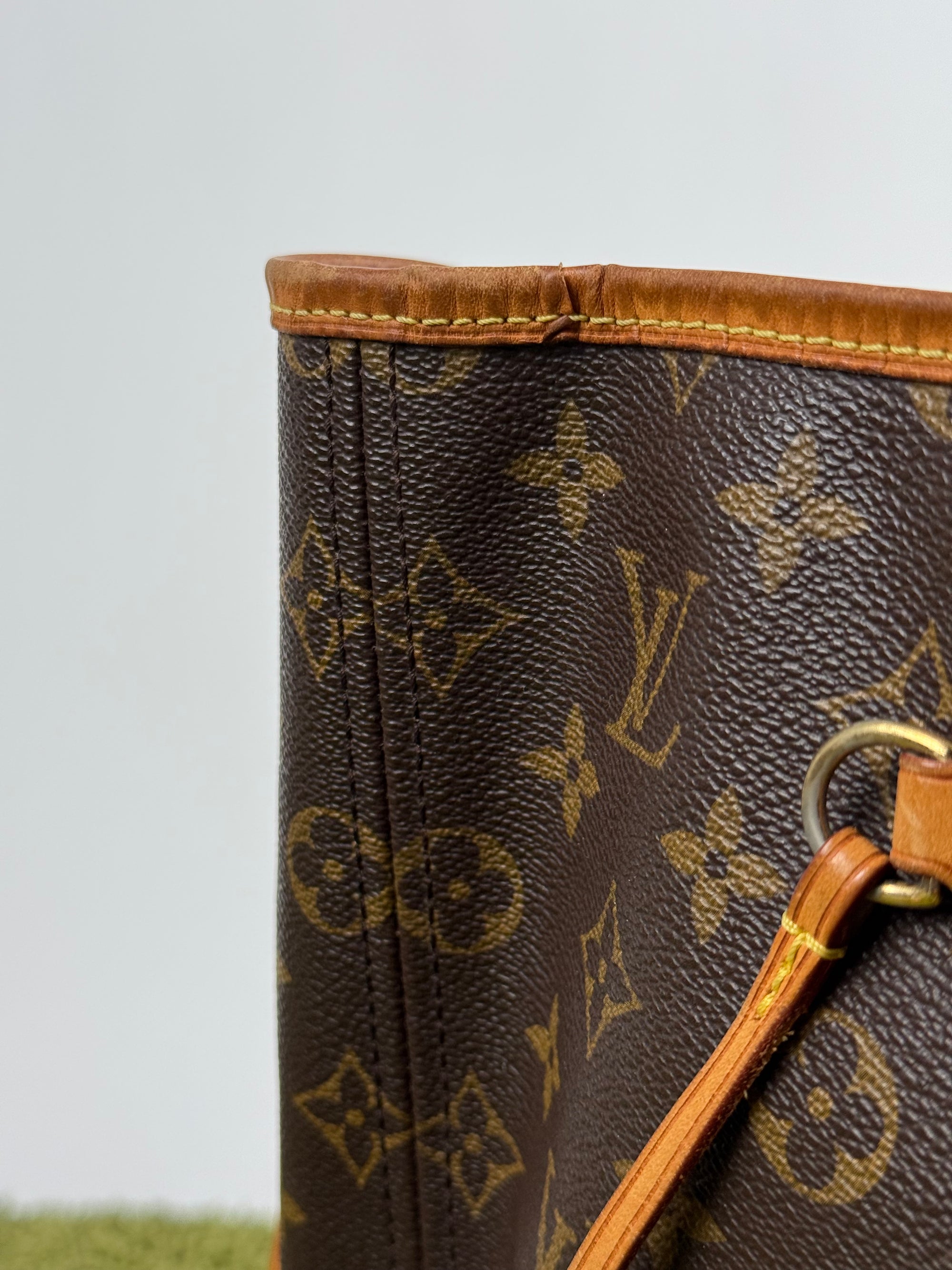Borsa Neverfull MM monogram Louis Vuitton Marrone