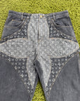 Jeans Louis Vuitton Monogram Grigio 34