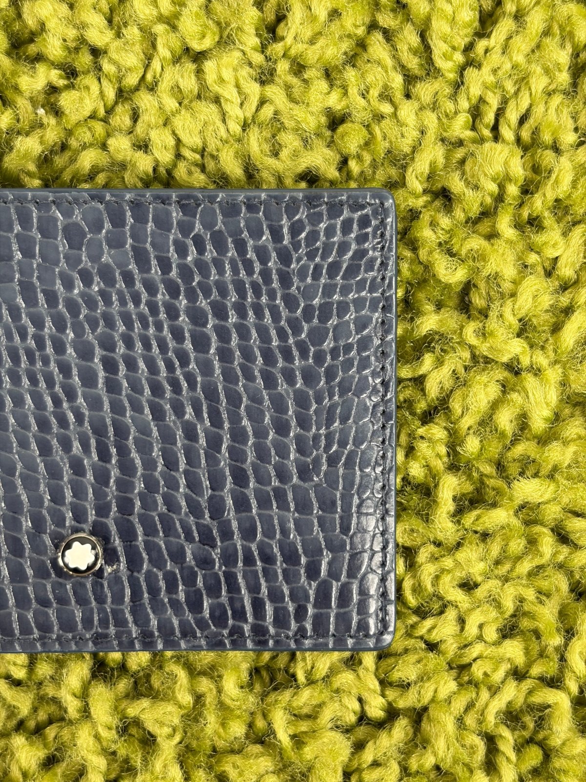Portafogli Montblanc blu - Second Hand Di Fiore