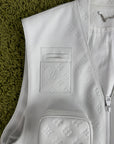 Gilet Louis Vuitton X Virgil Abloh in pelle Monogram Bianco 54