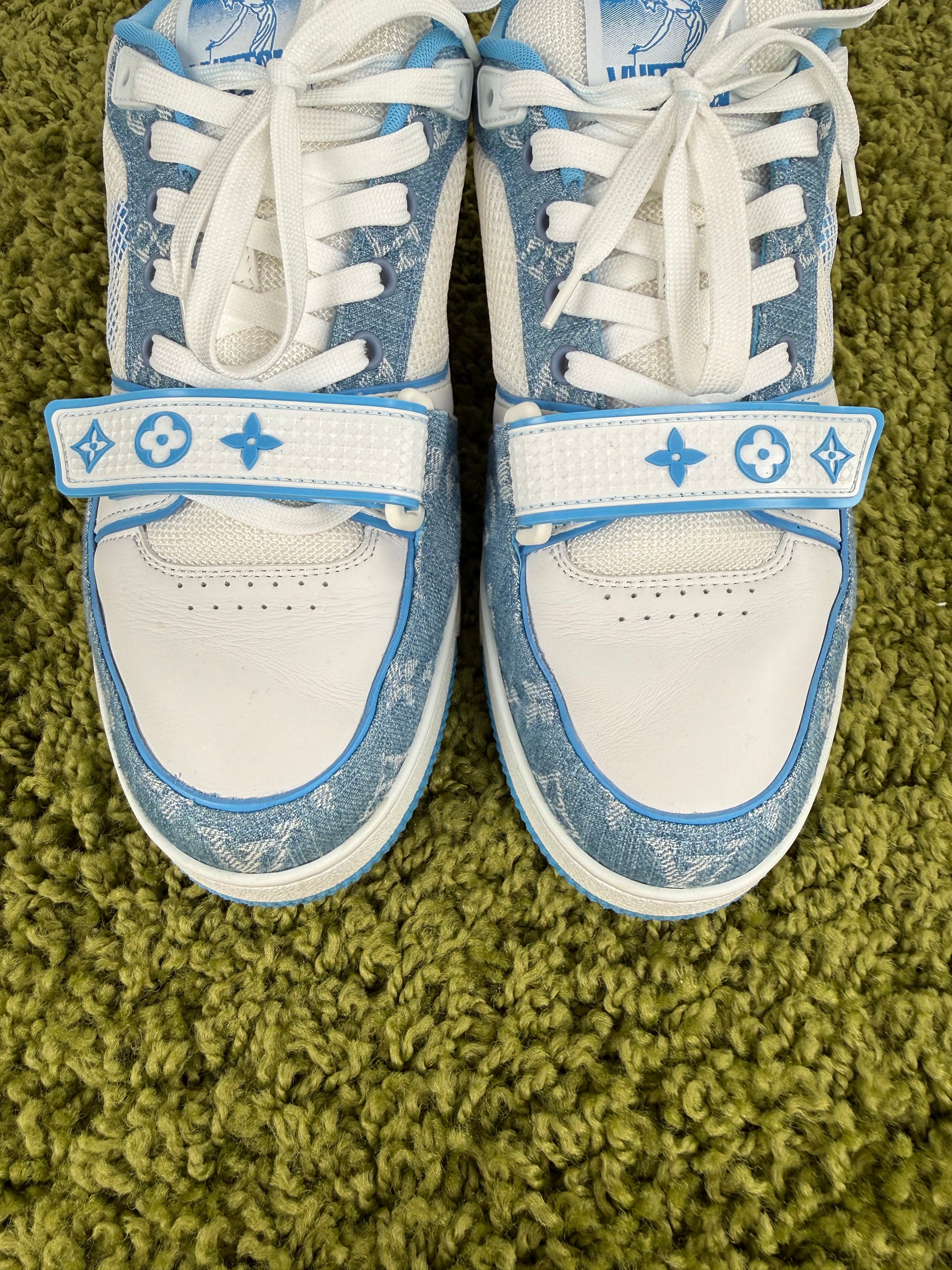 Louis Vuitton Trainer In Denim Azzurra 8