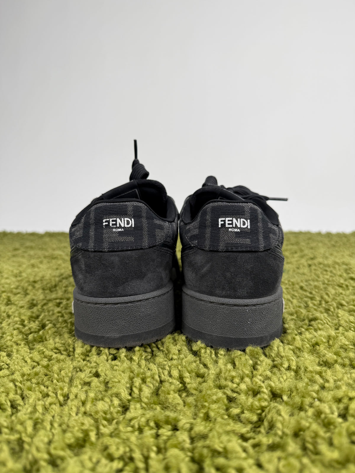Sneaker Fendi Match in Jacquard Nero 7