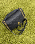 Borsa Louis Vuitton Blanche BB in pelle nera Monogram Empreinte
