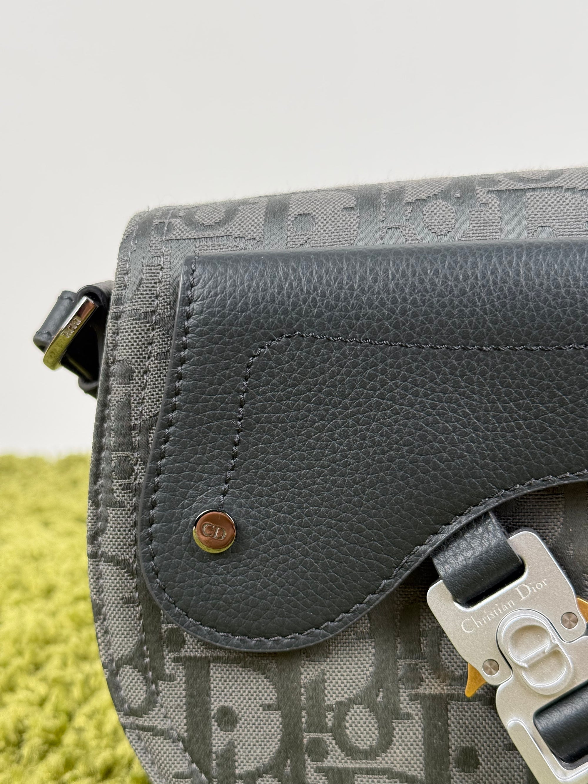 Borsa a tracolla saddle Christian Dior Nero
