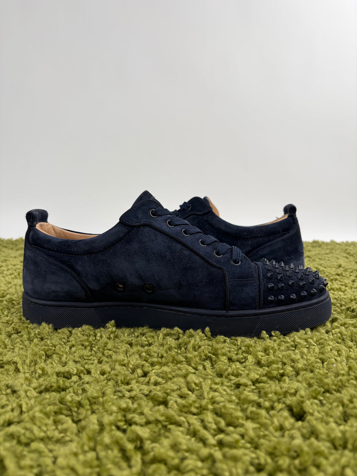 Christian Louboutin Spikes Low Blu 45