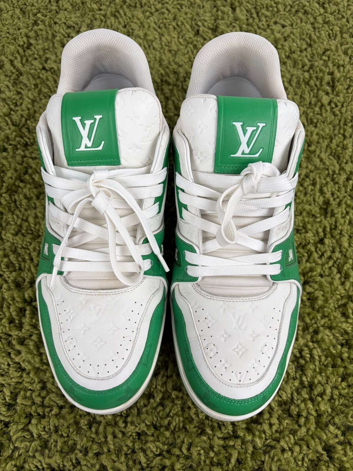 Louis Vuitton Trainer Verde 8 - Second Hand Di Fiore