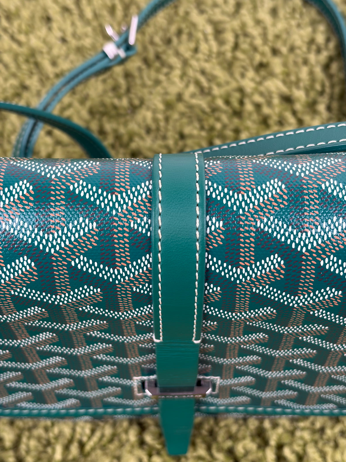 Borsa Goyard Belvedere PM in tela Goyardine Verde