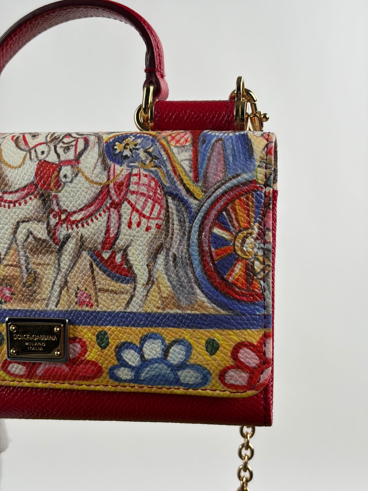 Mini Borsa Dolce&Gabbana Sicily Rossa Multicolor - Second Hand Di Fiore