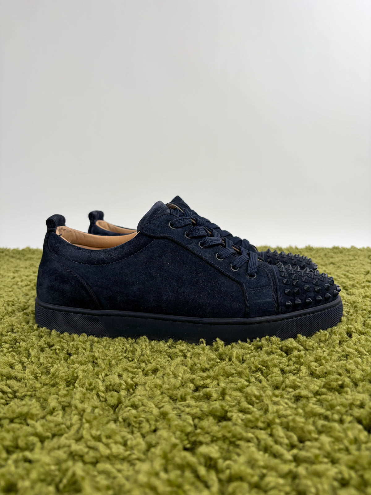 Christian Louboutin Spikes Low Blu 45