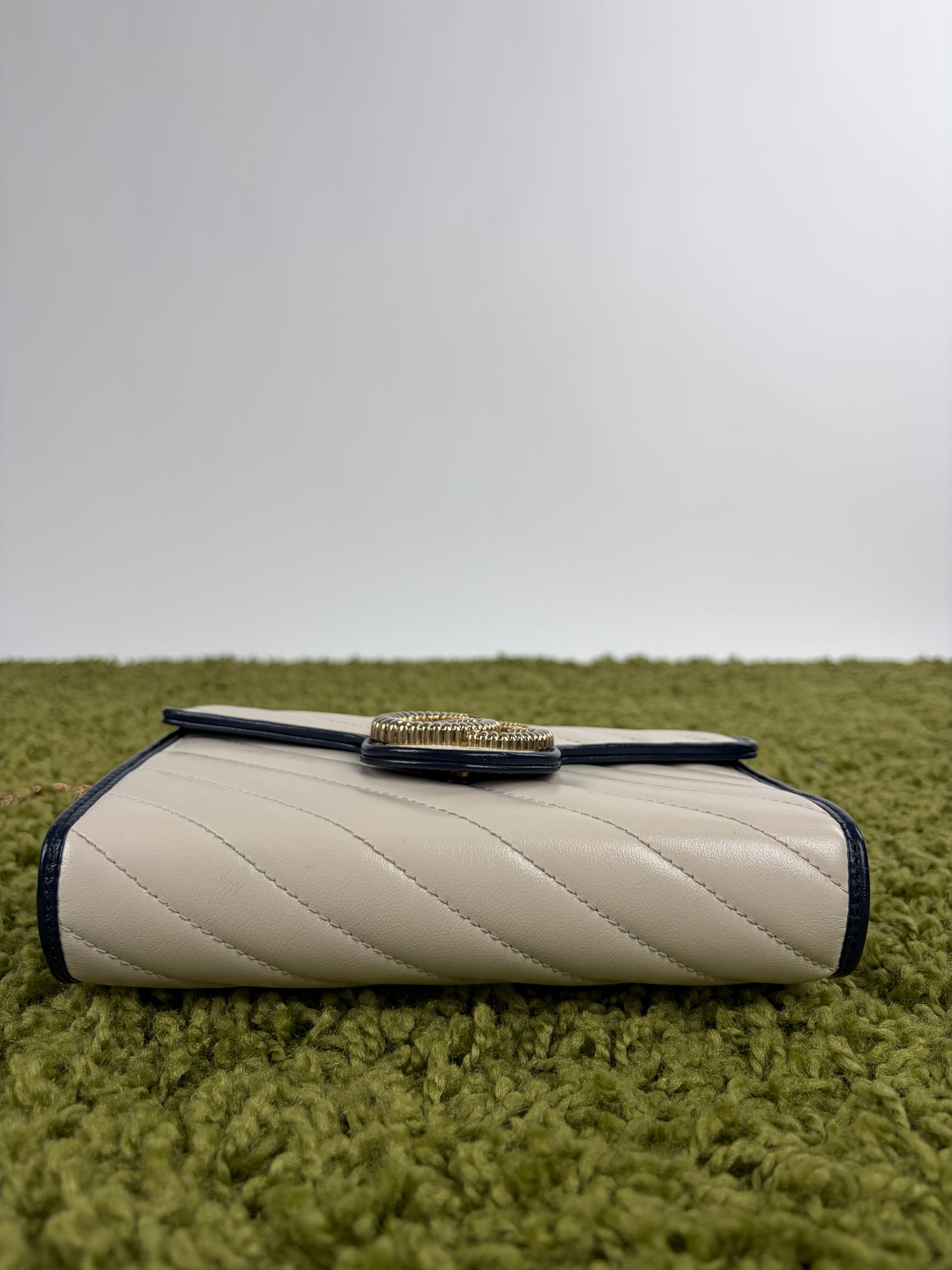 Borsa Gucci panna e blu