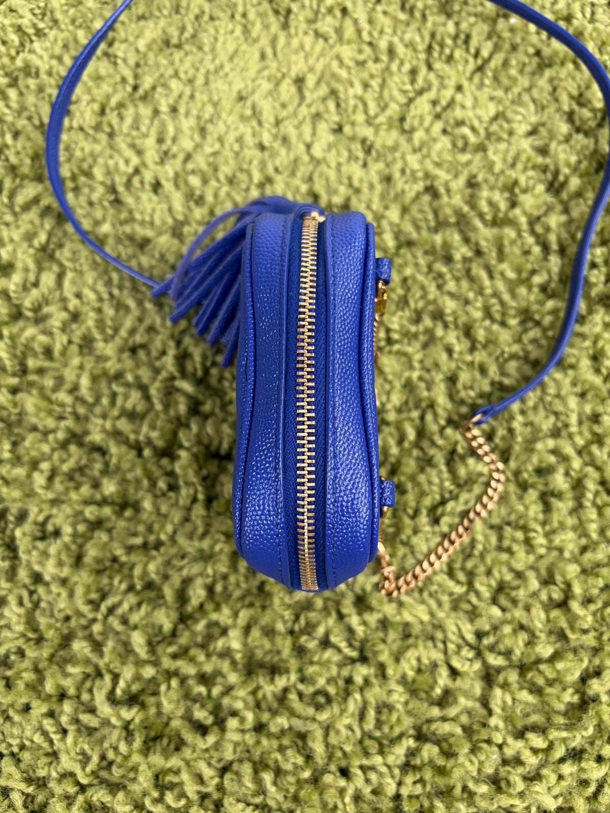 Borsa a spalla Saint Laurent Baby LoubBlu