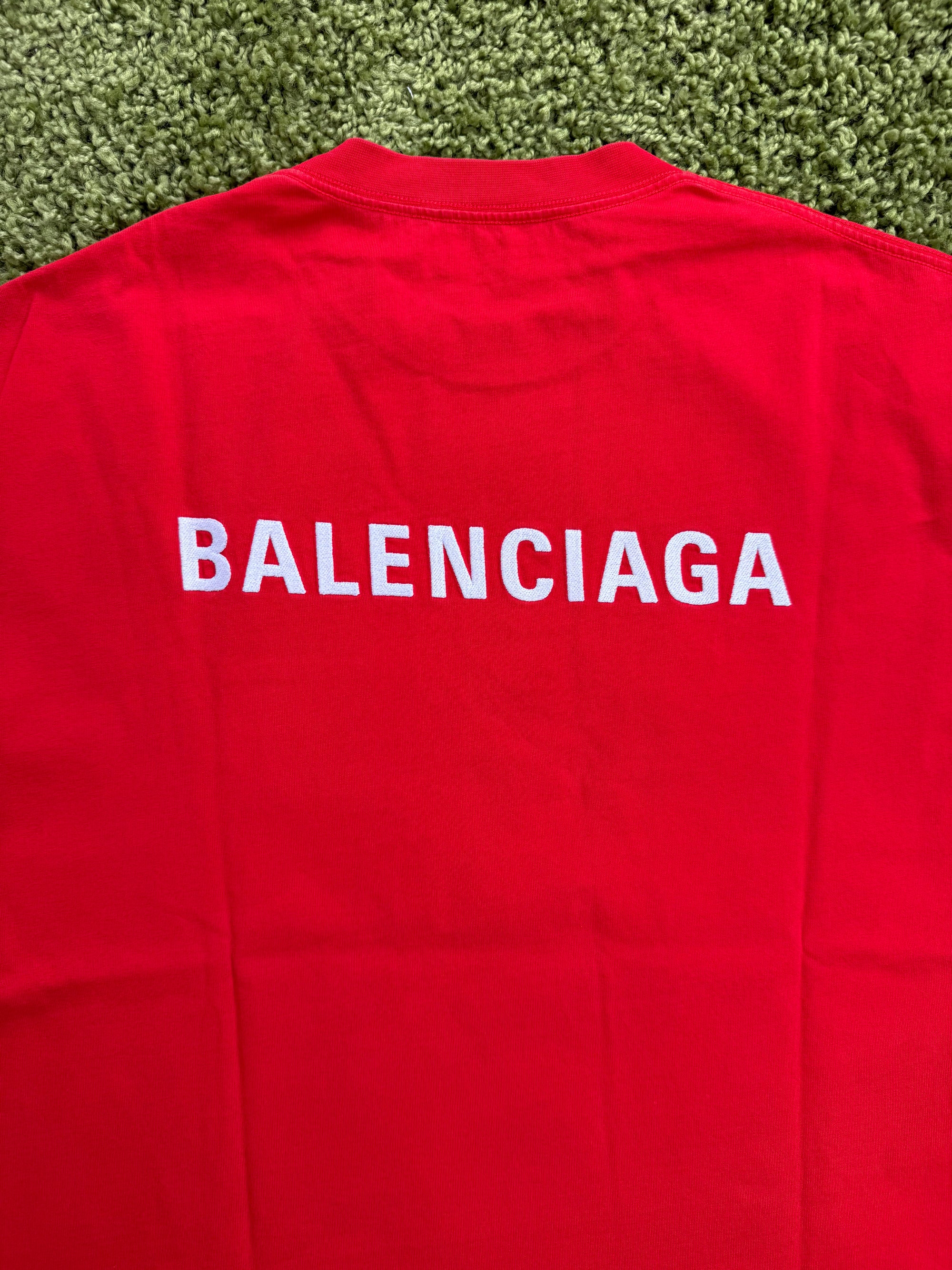 T-Shirt Rossa Balenciaga XL