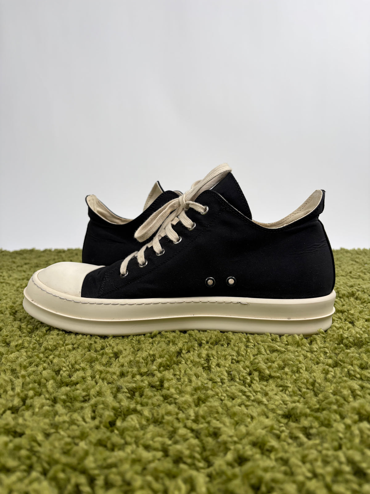 Rick Owens Ramones Low DRKSHDW nero 45
