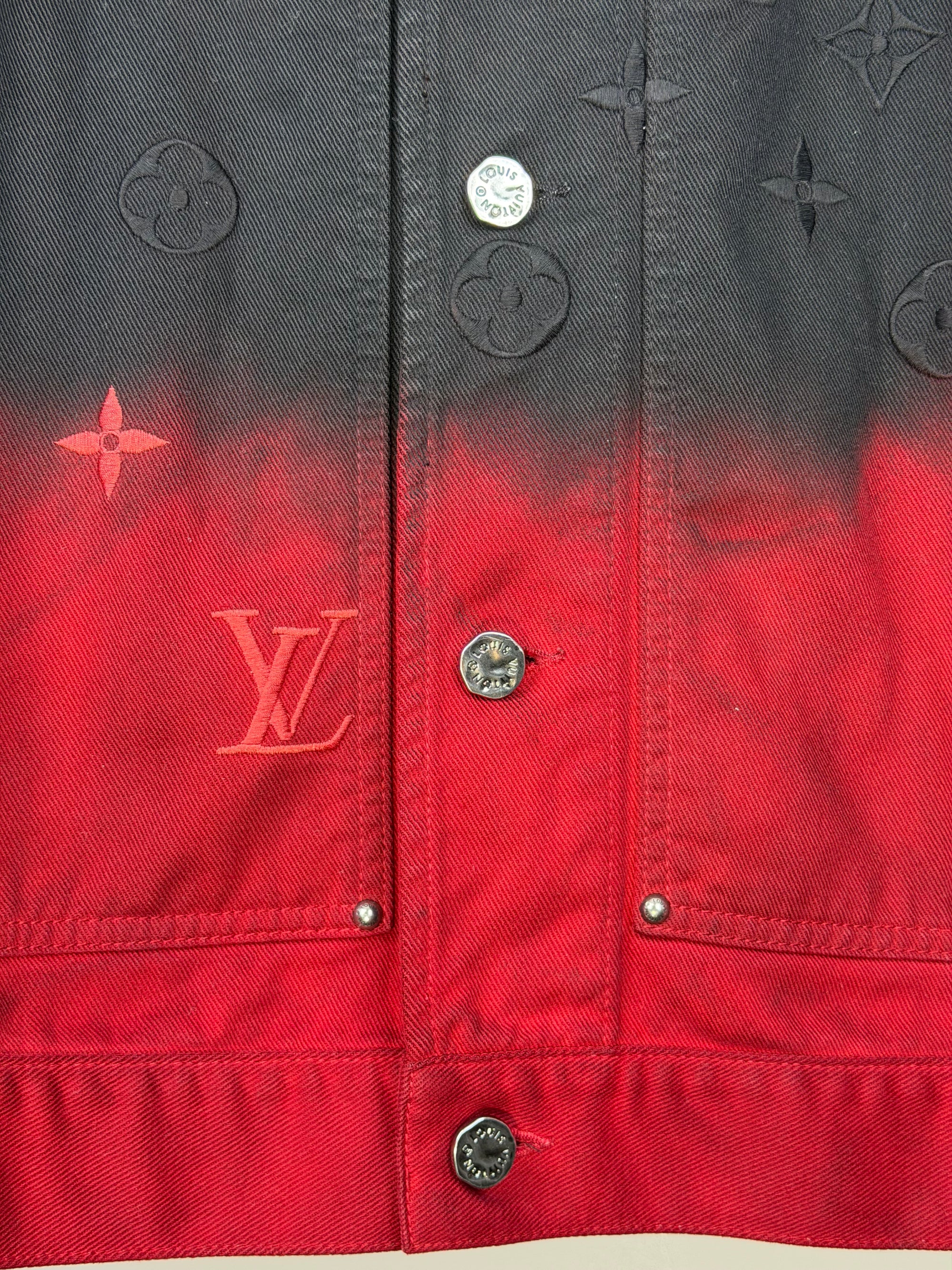 Giacca Louis Vuitton Size 52=XL nera e rossa