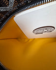 Pochette Goyard Jouvence MM in tela Goyardine Nera