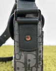 Borsa Christian Dior Saddle con pattina Grigia