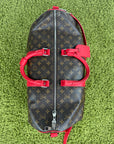 Keepall Bandoulière 45 Louis Vuitton Marrone Rosso