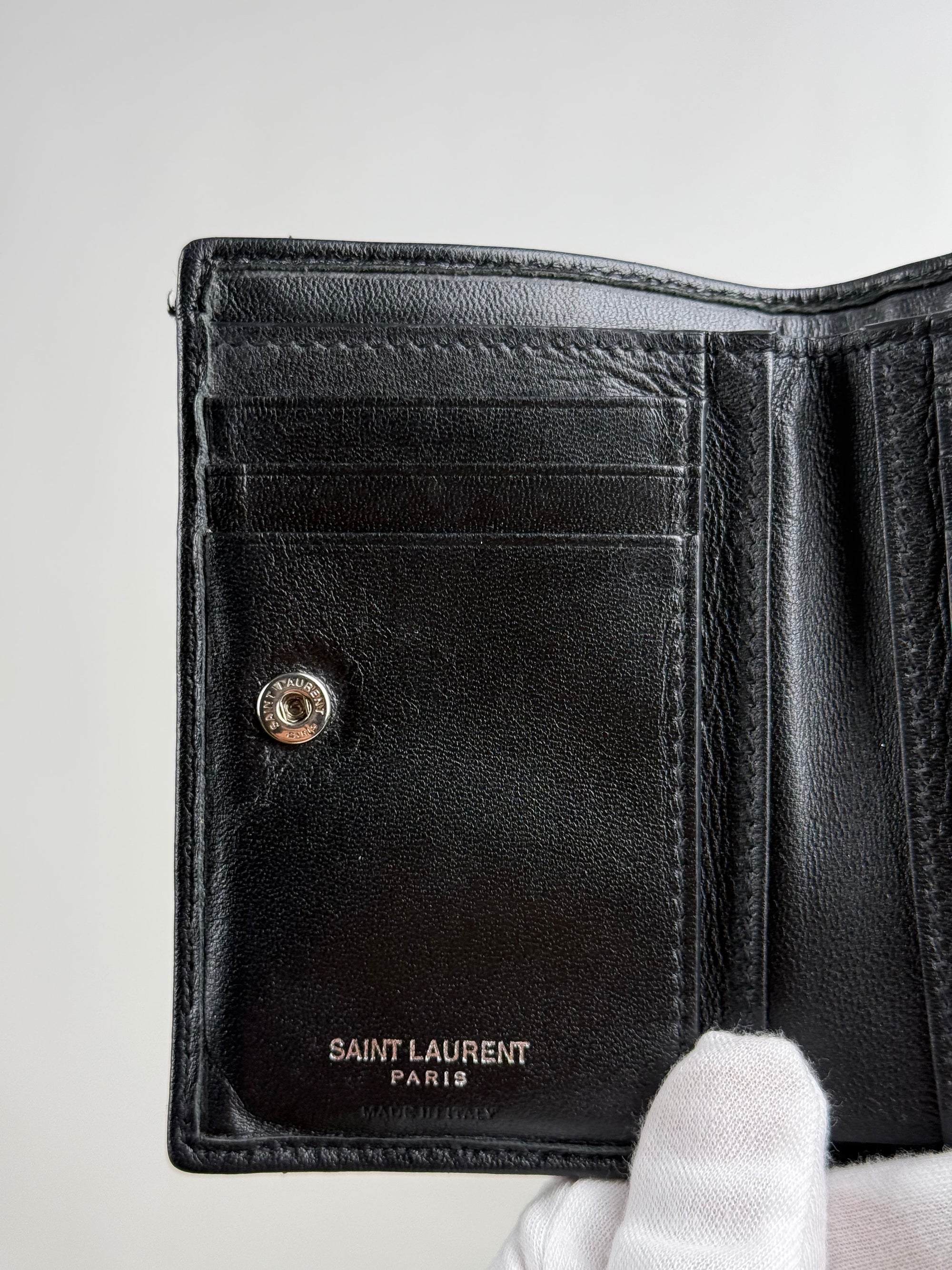 Portafoglio Saint Laurent Nero