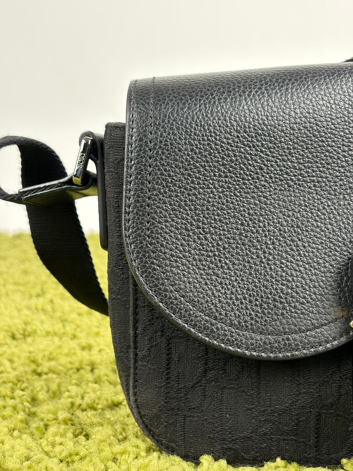 Borsa a tracolla mini saddle Christian Dior Nera