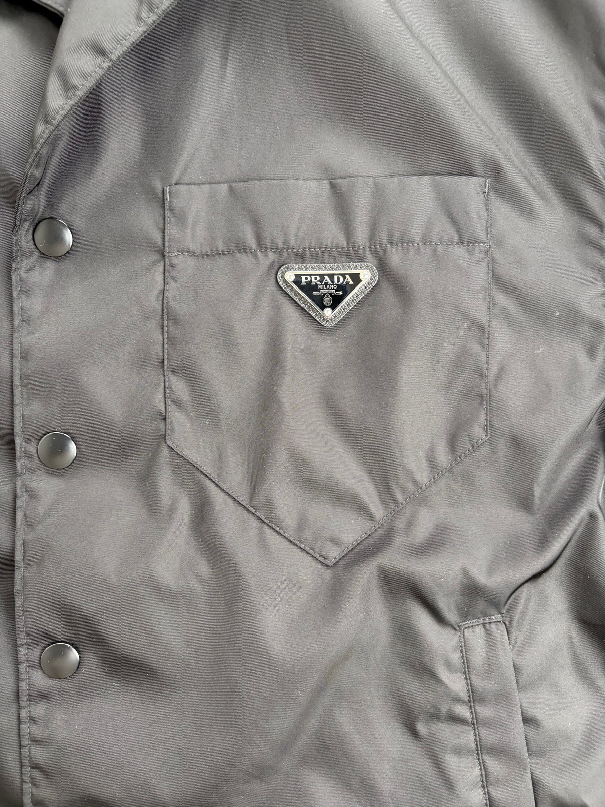 Camicia Prada in Re-Nylon Nero L