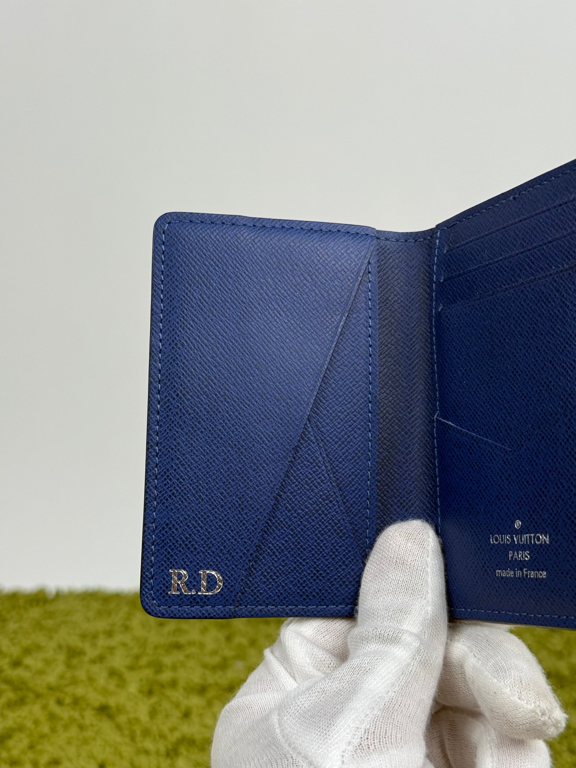 Portacarte Louis Vuitton in pelle Blu