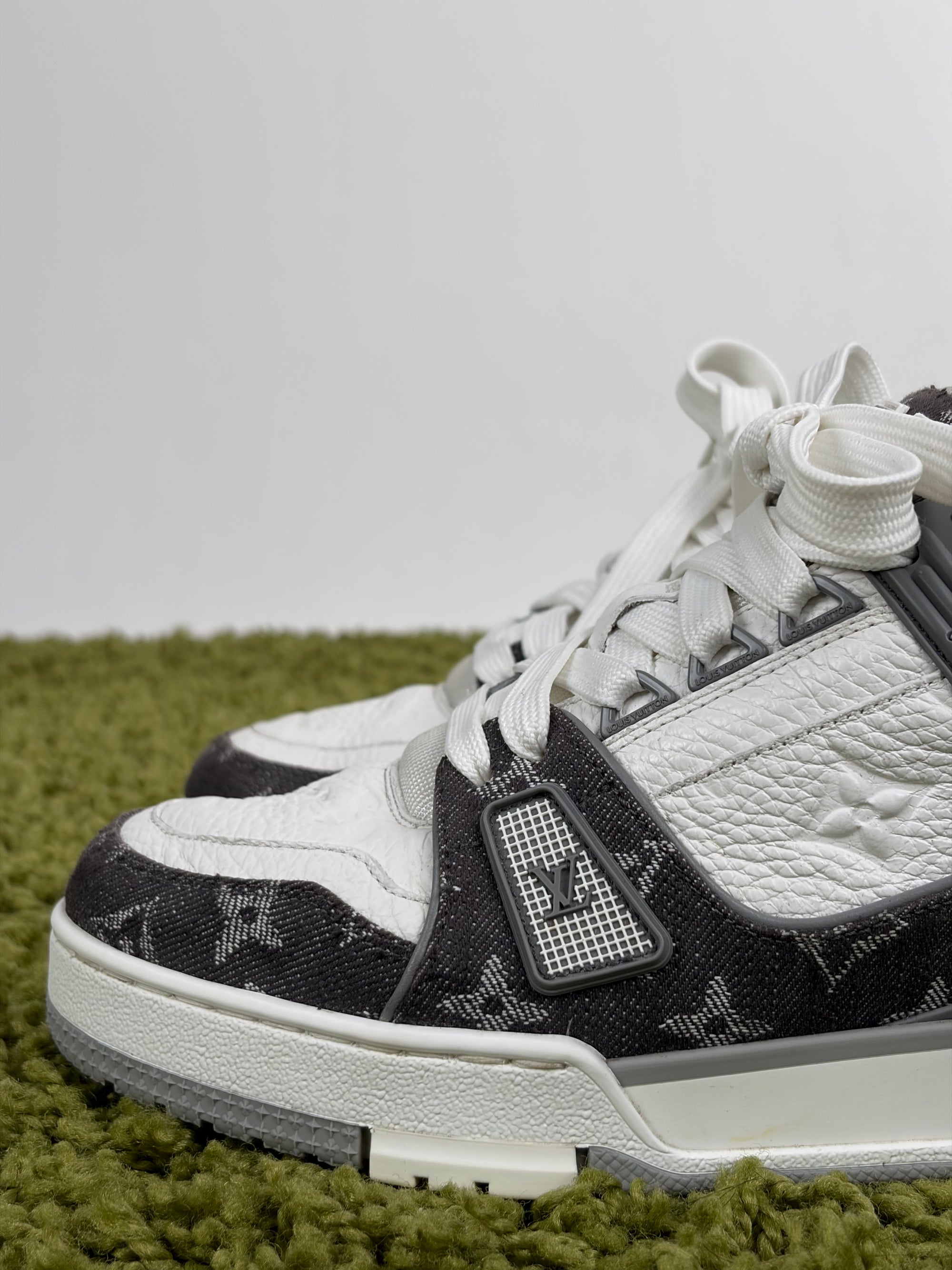Louis Vuitton trainer Size 5.5=39.5 calza 40.5 bianche e grigie