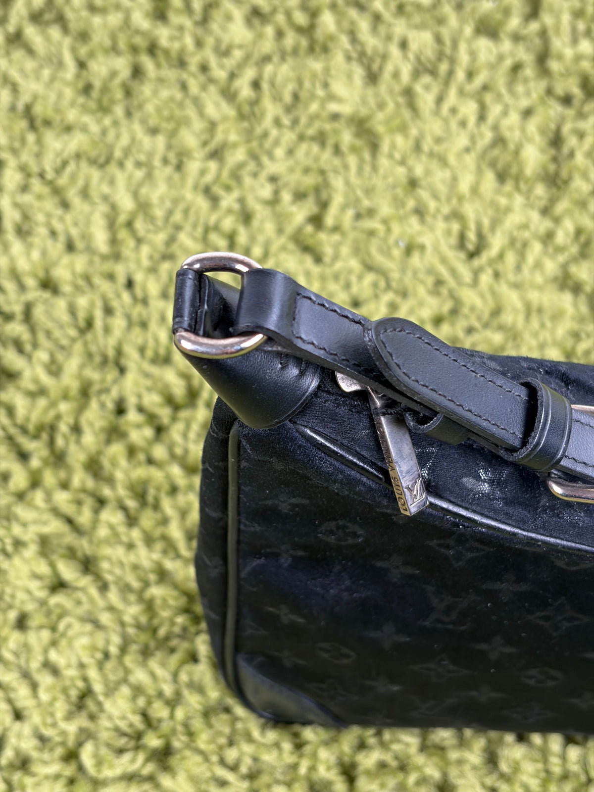 Borsa Louis Vuitton Satin Mini Boulogne Nera