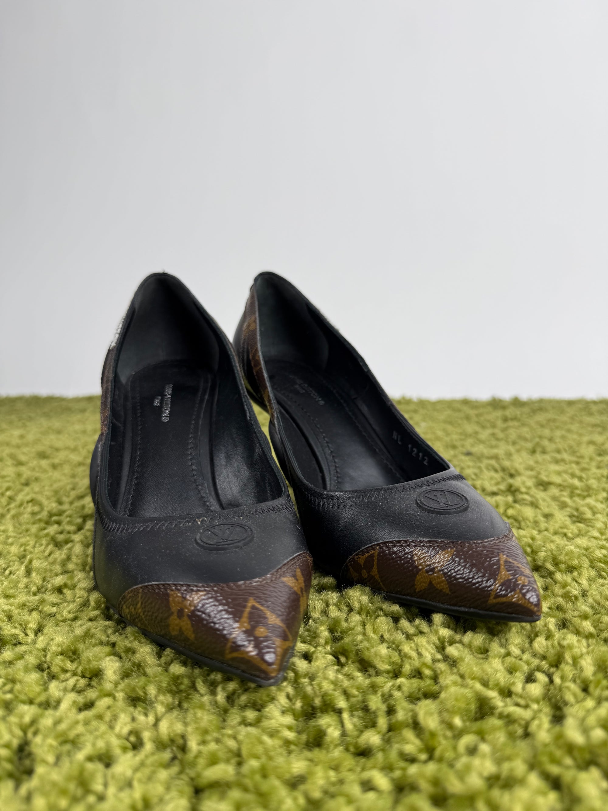 Tacco Louis Vuitton Monogram Nero 38