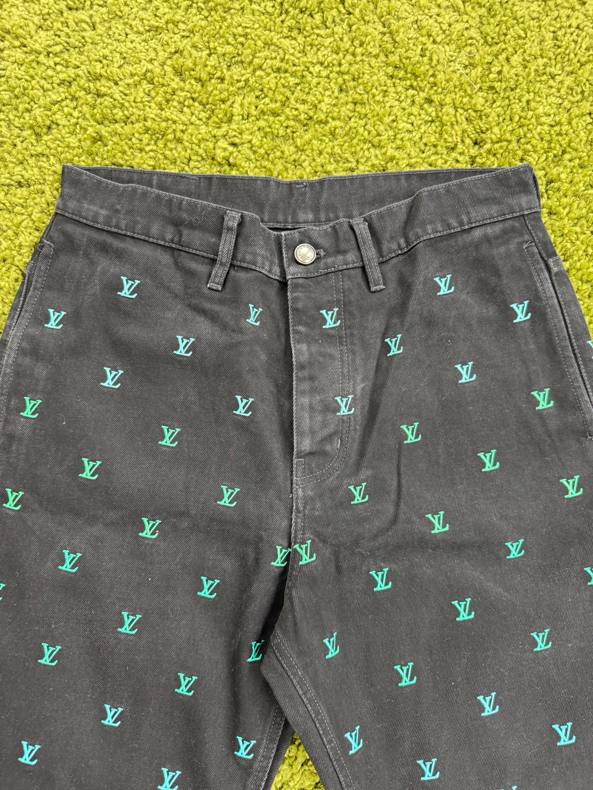 Jeans Louis Vuitton Nero Dettagli Arcobaleno 30