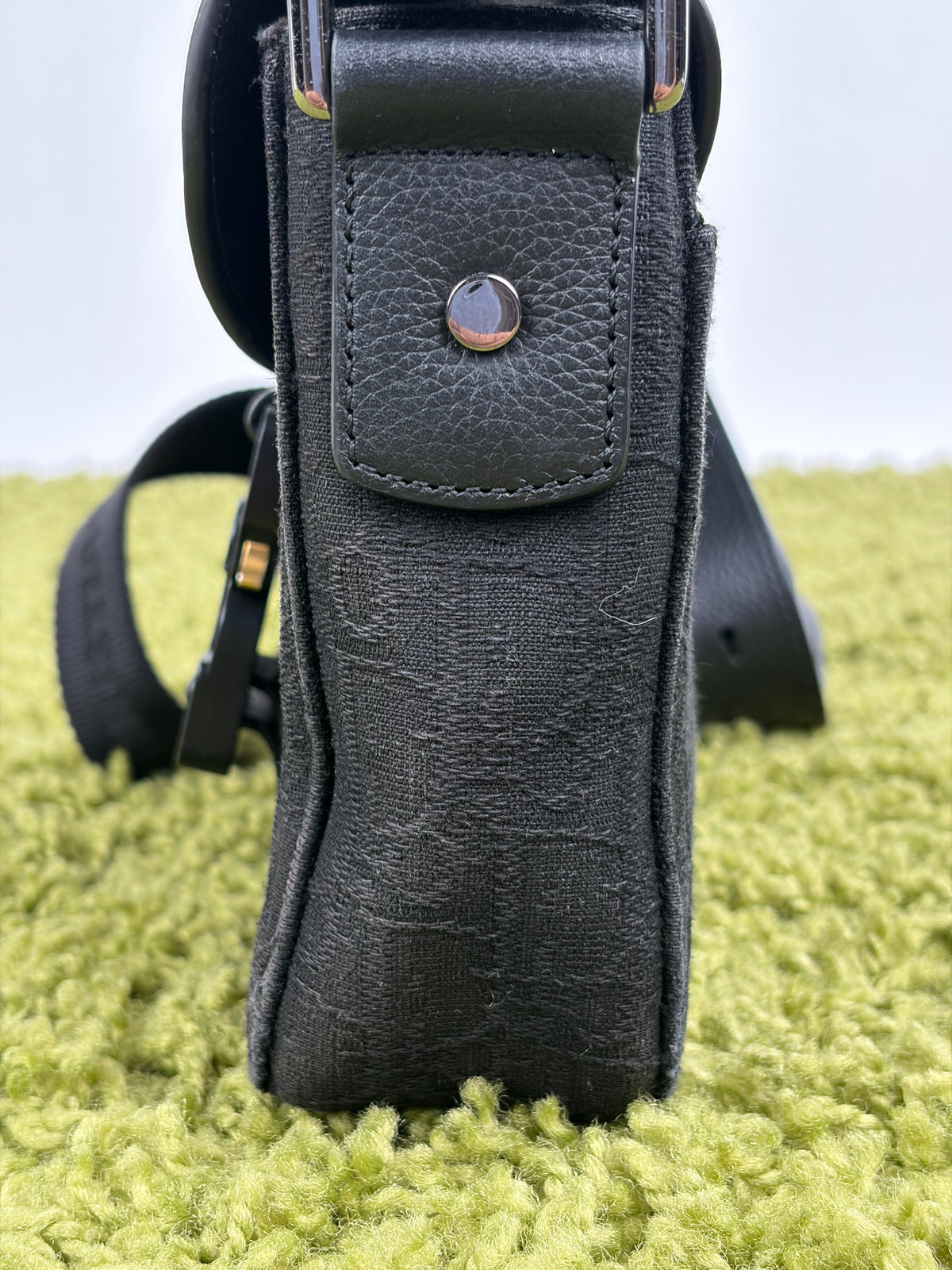 Borsa a tracolla mini saddle Christian Dior Nera