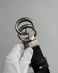 Cintura Gucci Nero Argento 105/42