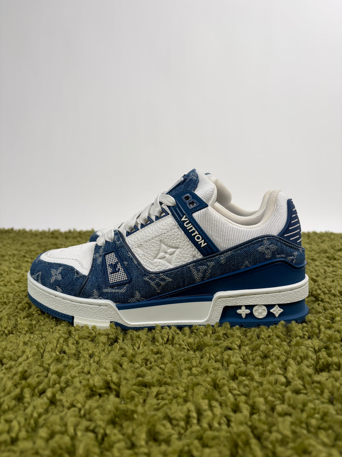 Louis Vuitton Trainer Denim Blu 38