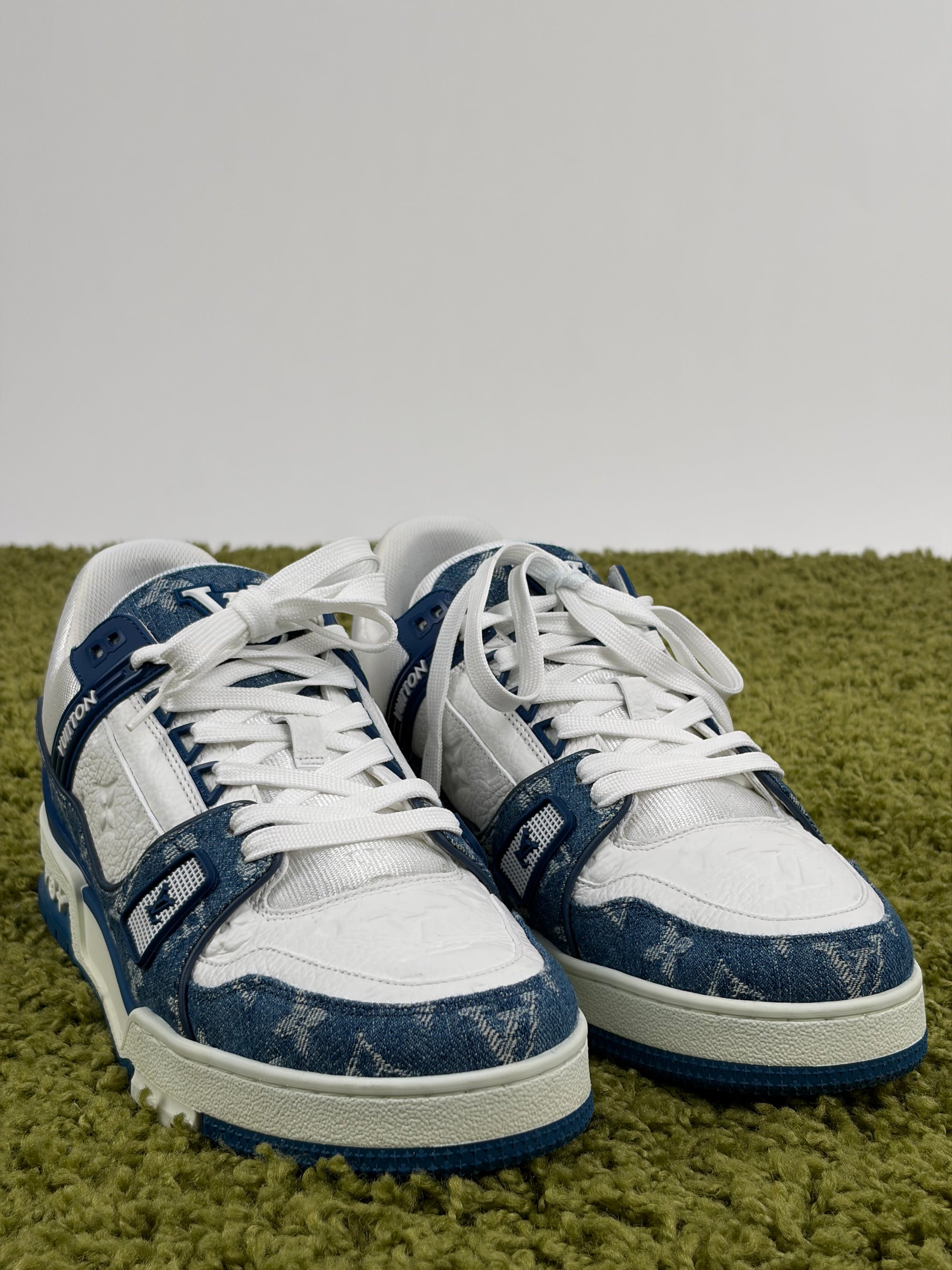 Louis vuitton trainer Size 8=42 calza 43 blu e bianca