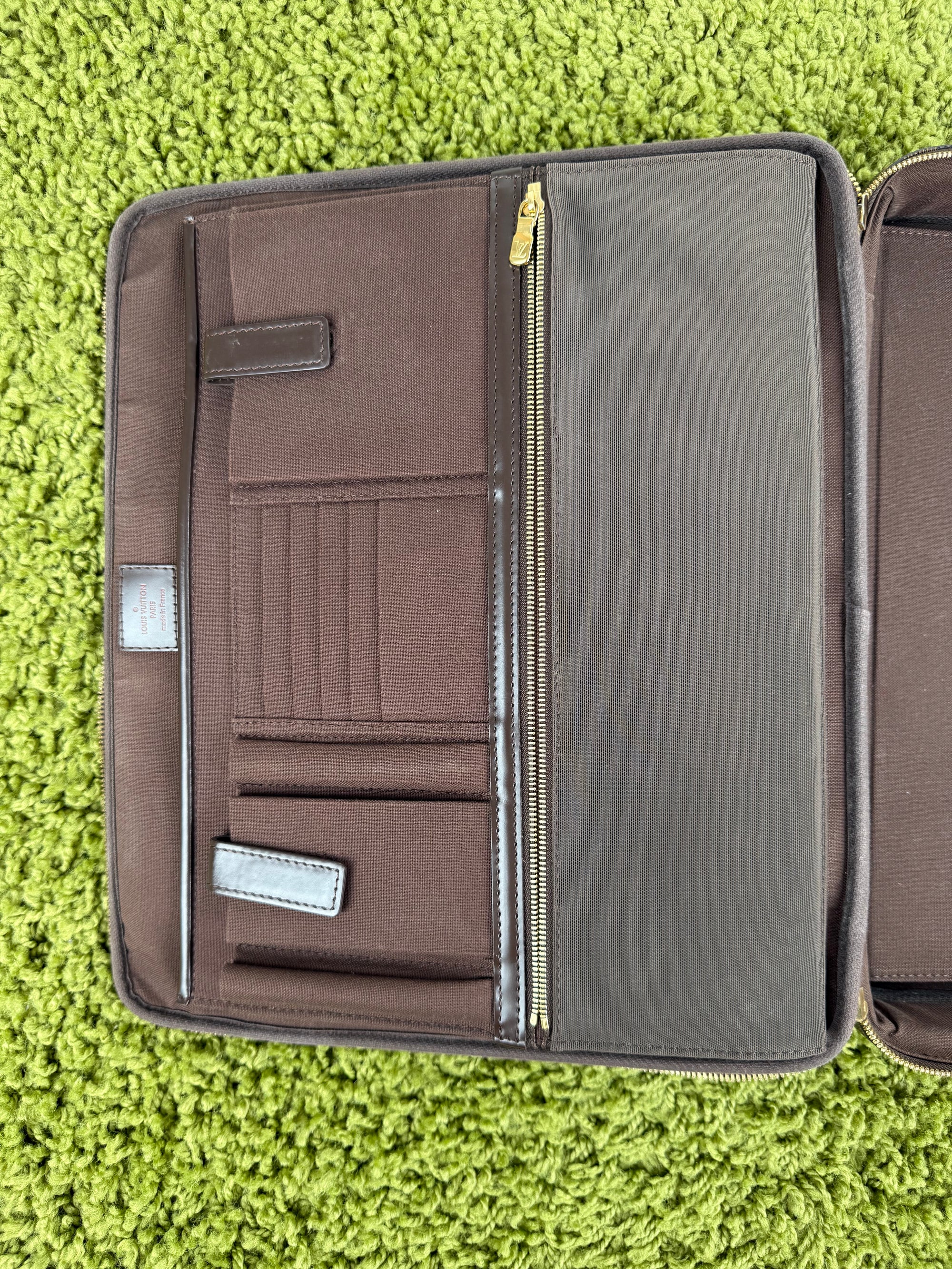 Borsa Sabana In tela Damier Ébène Louis Vuitton Marrone