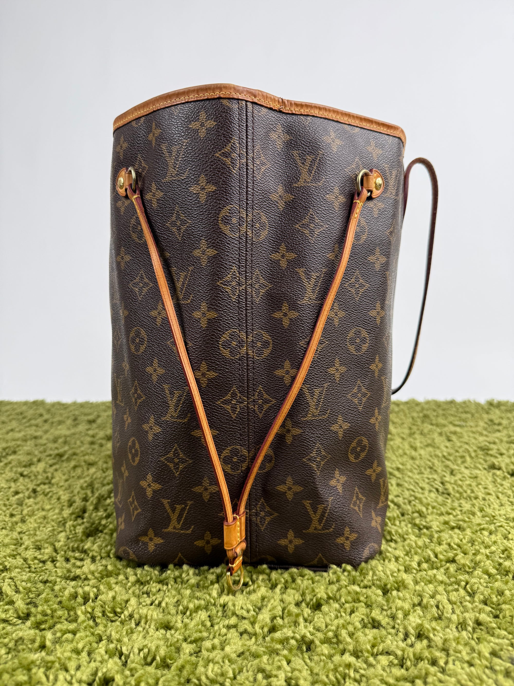 Borsa Neverfull MM monogram Louis Vuitton Marrone