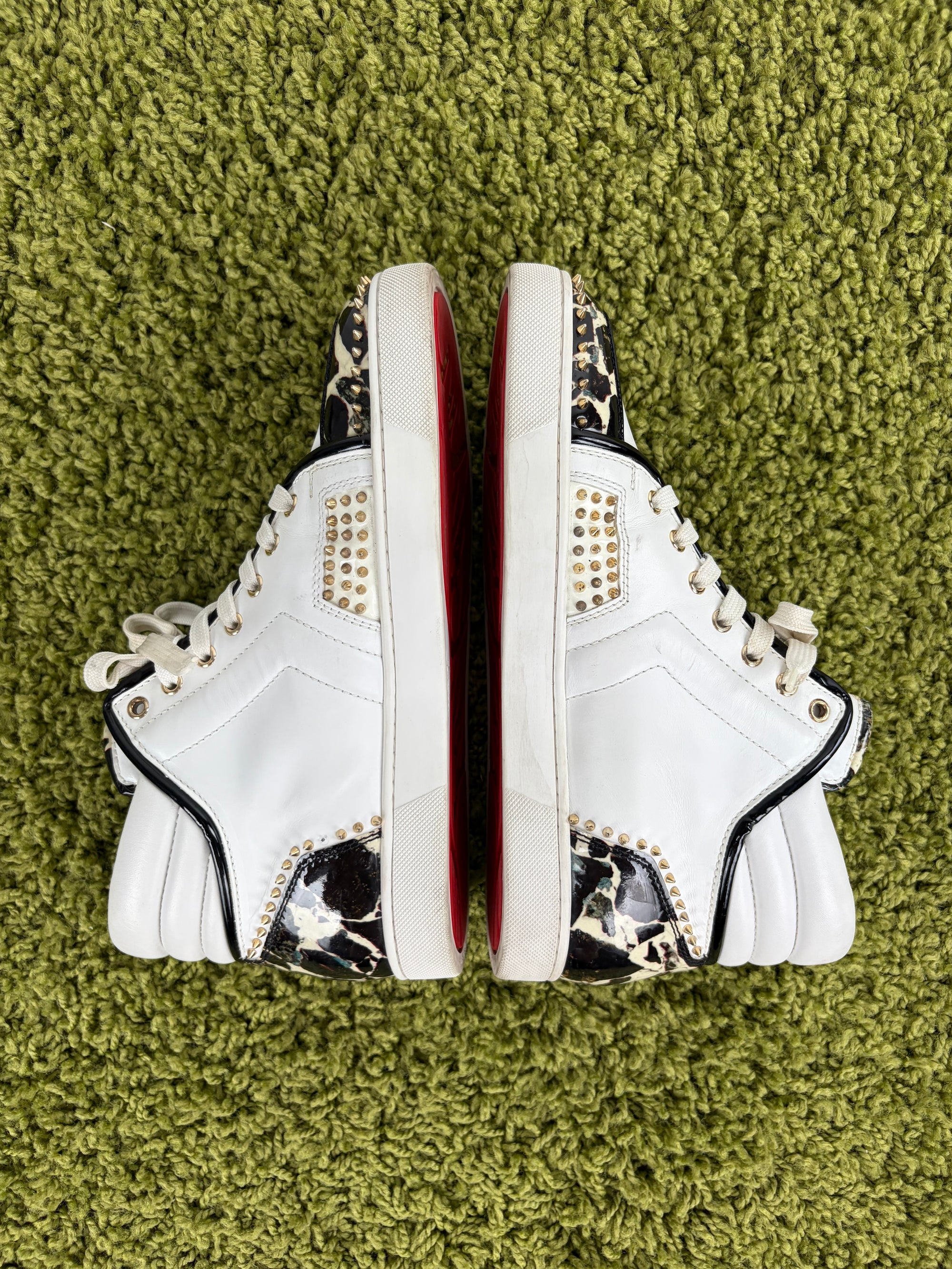 Louboutin Size 43 bianche e oro