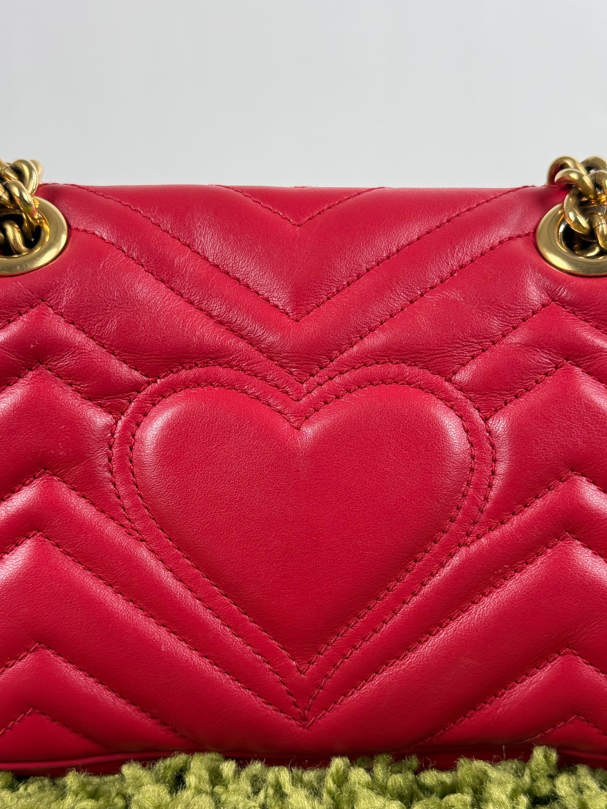 Borsa Pearly Marmont Flap a tracolla Gucci Rossa