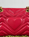 Borsa Pearly Marmont Flap a tracolla Gucci Rossa