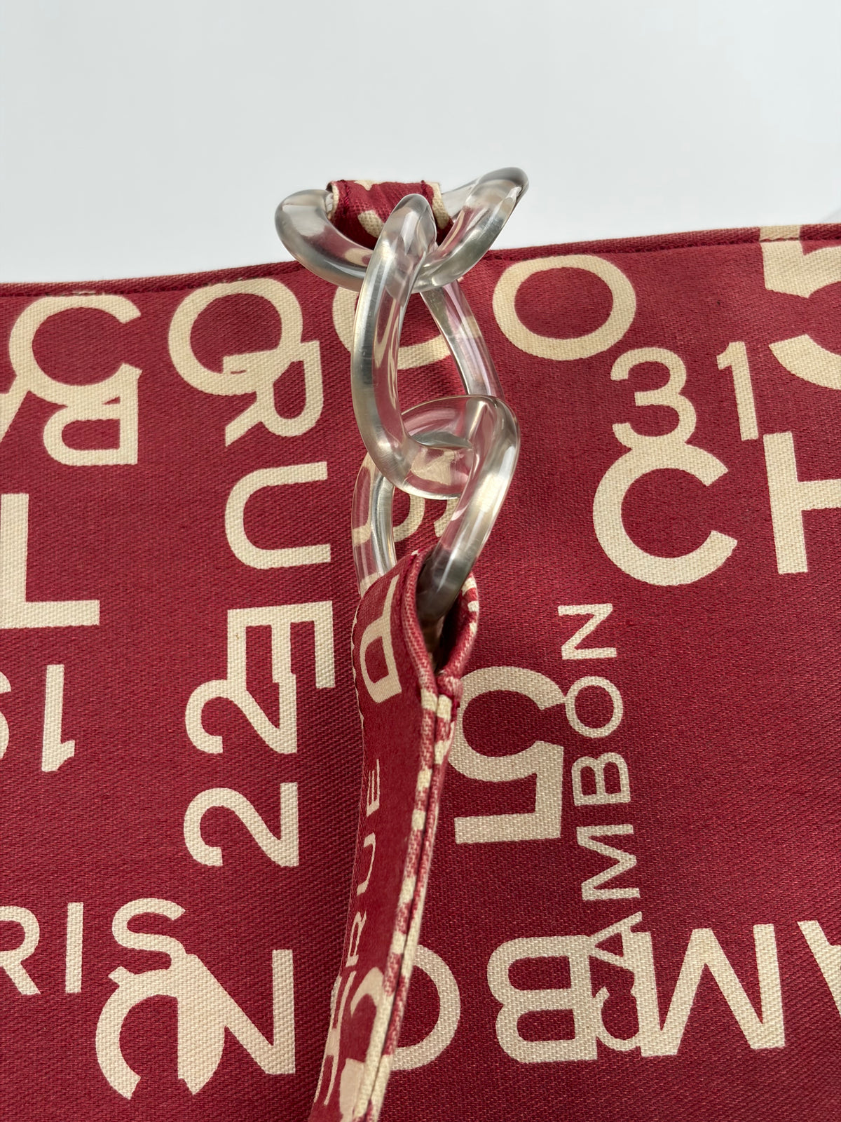 Borsa tote vintage Chanel 31 Rue cambon Rosso