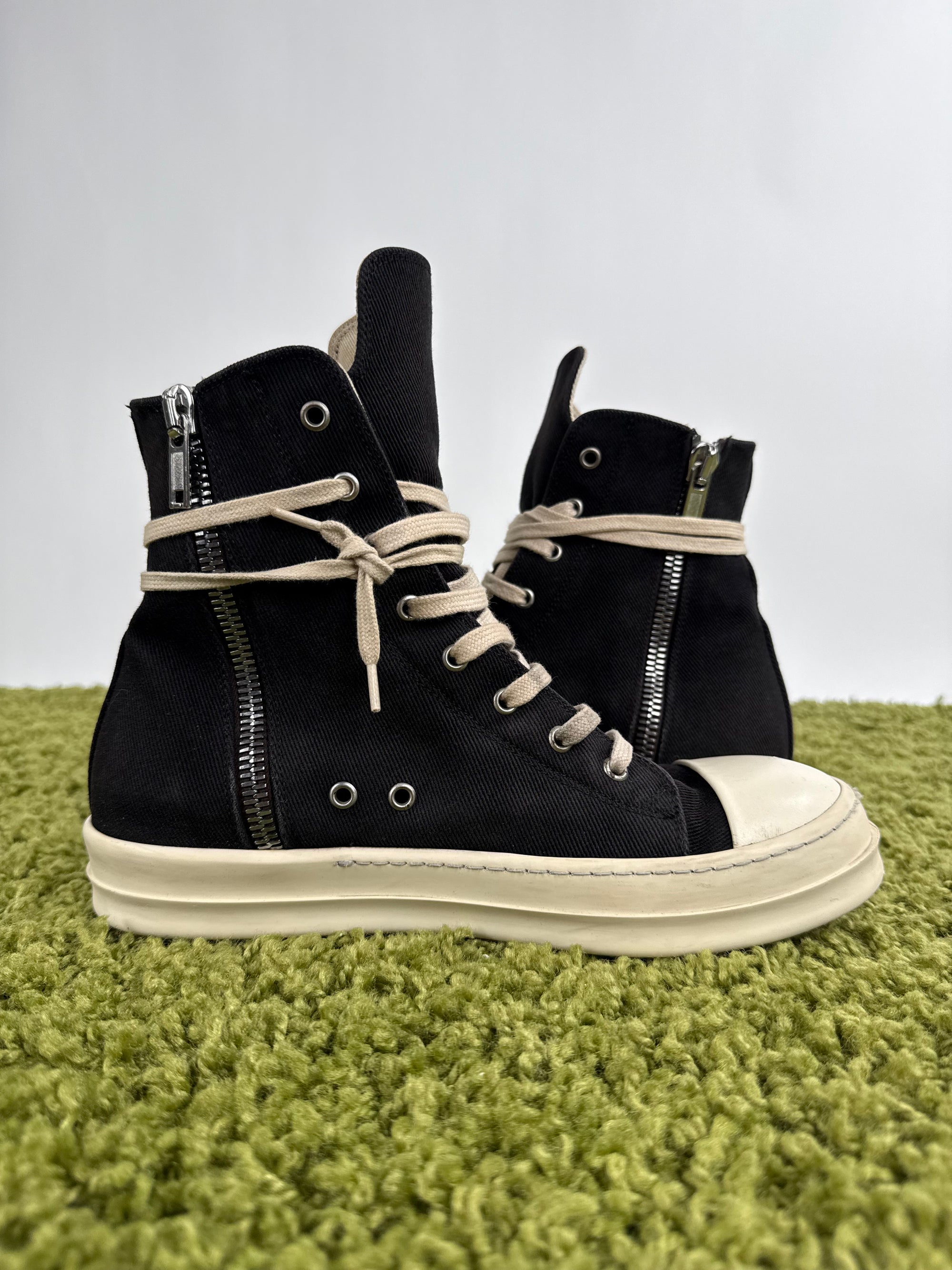 Rick Owens Ramones Distressed Nero 41
