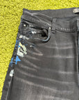 Jeans Amiri Paint Splatter Nero Multicolor 36