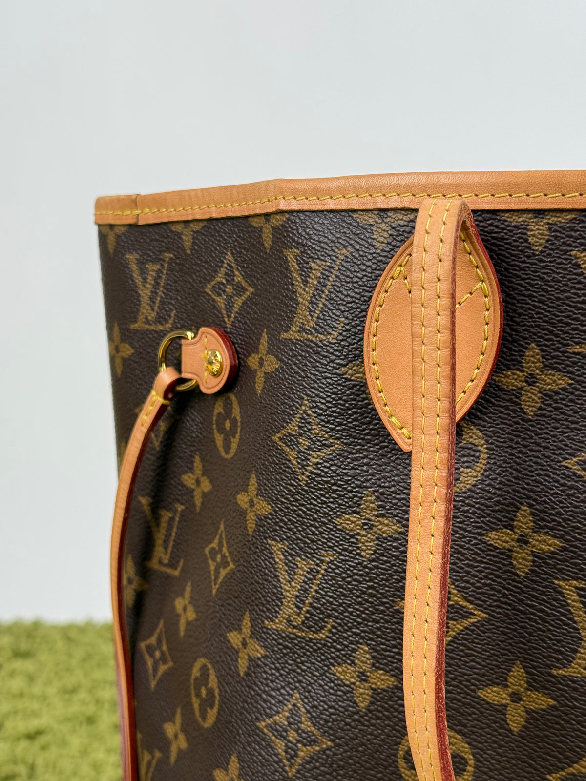 Borsa Neverfull Louis Vuitton MM Marrone