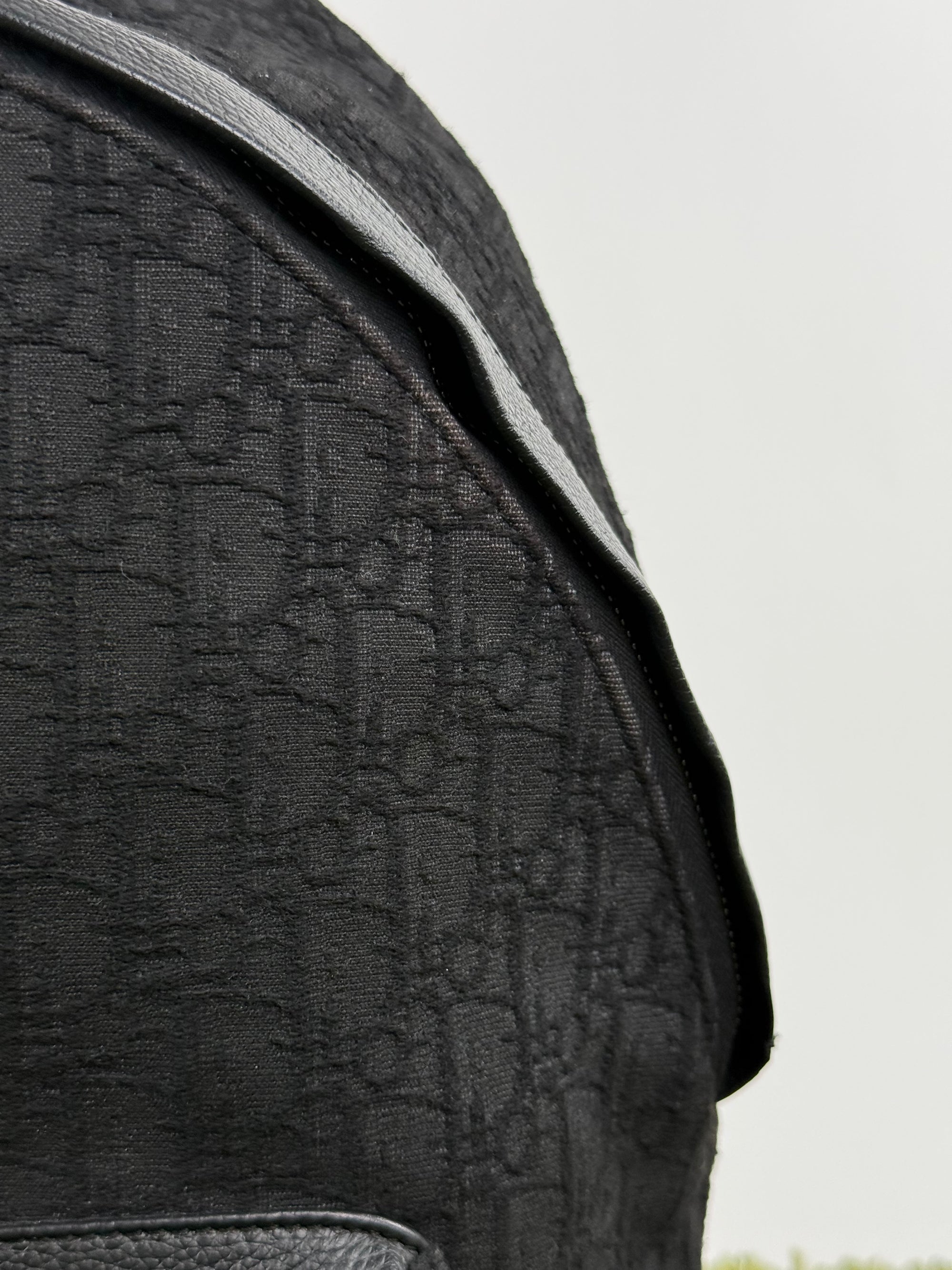 Zaino Ridere Oblique In Jacquard Christian Dior Nero