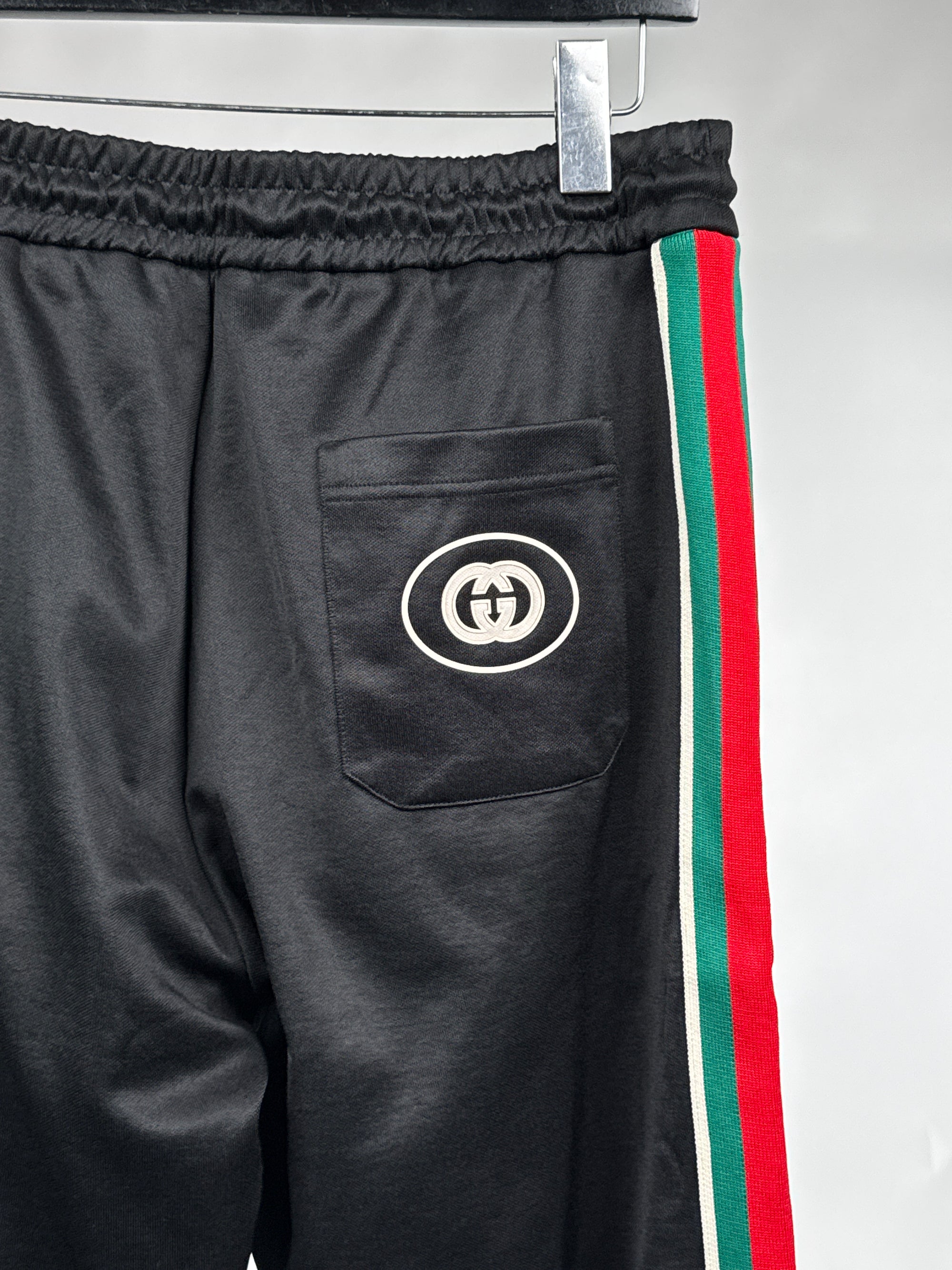 Pantalone Gucci Size L nero verde e rosso