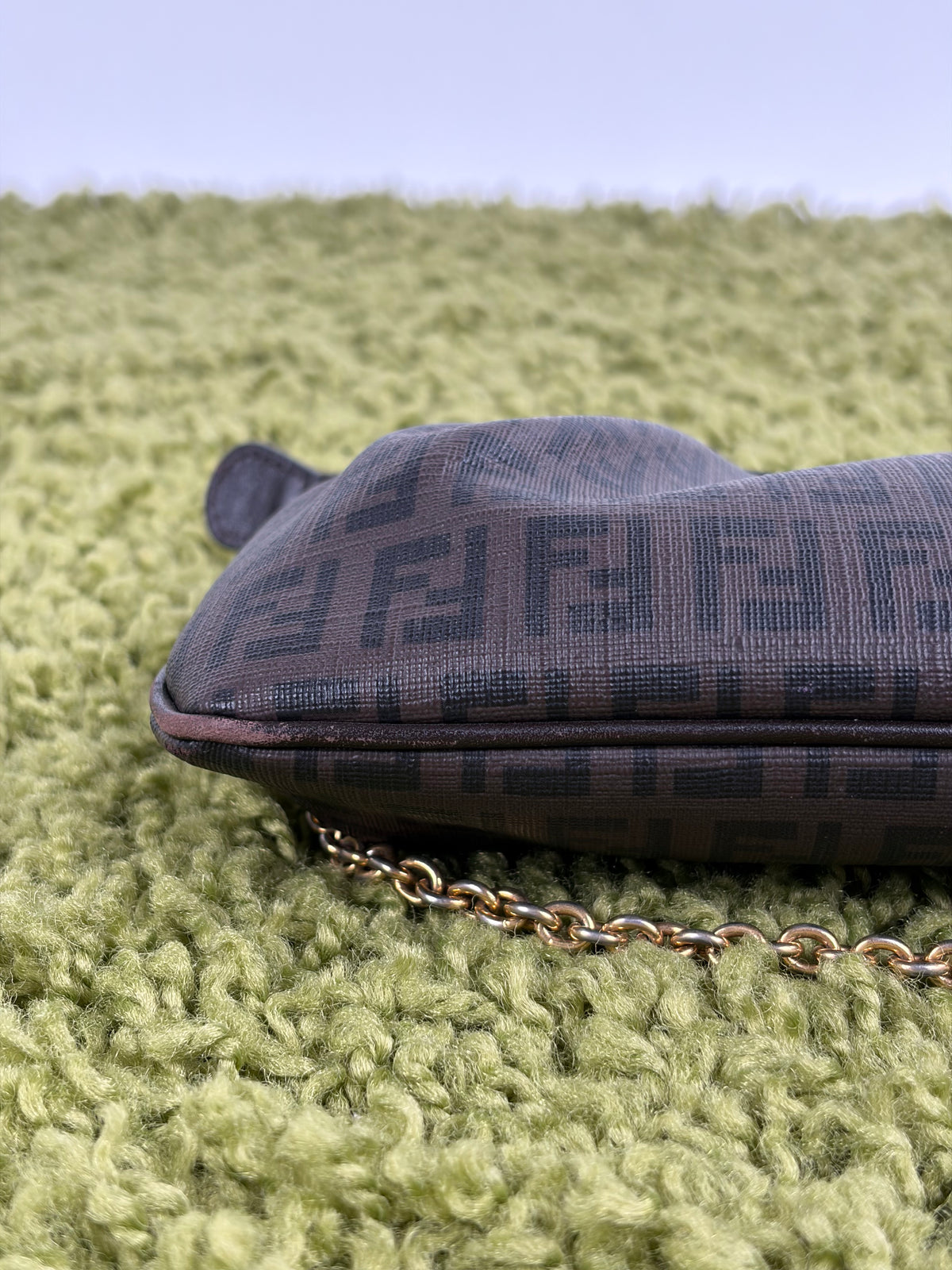Borsa Fendi Baguette in tela Marrone