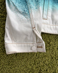Giacca Louis Vuitton Spray in Denim Bianca Multicolor 54