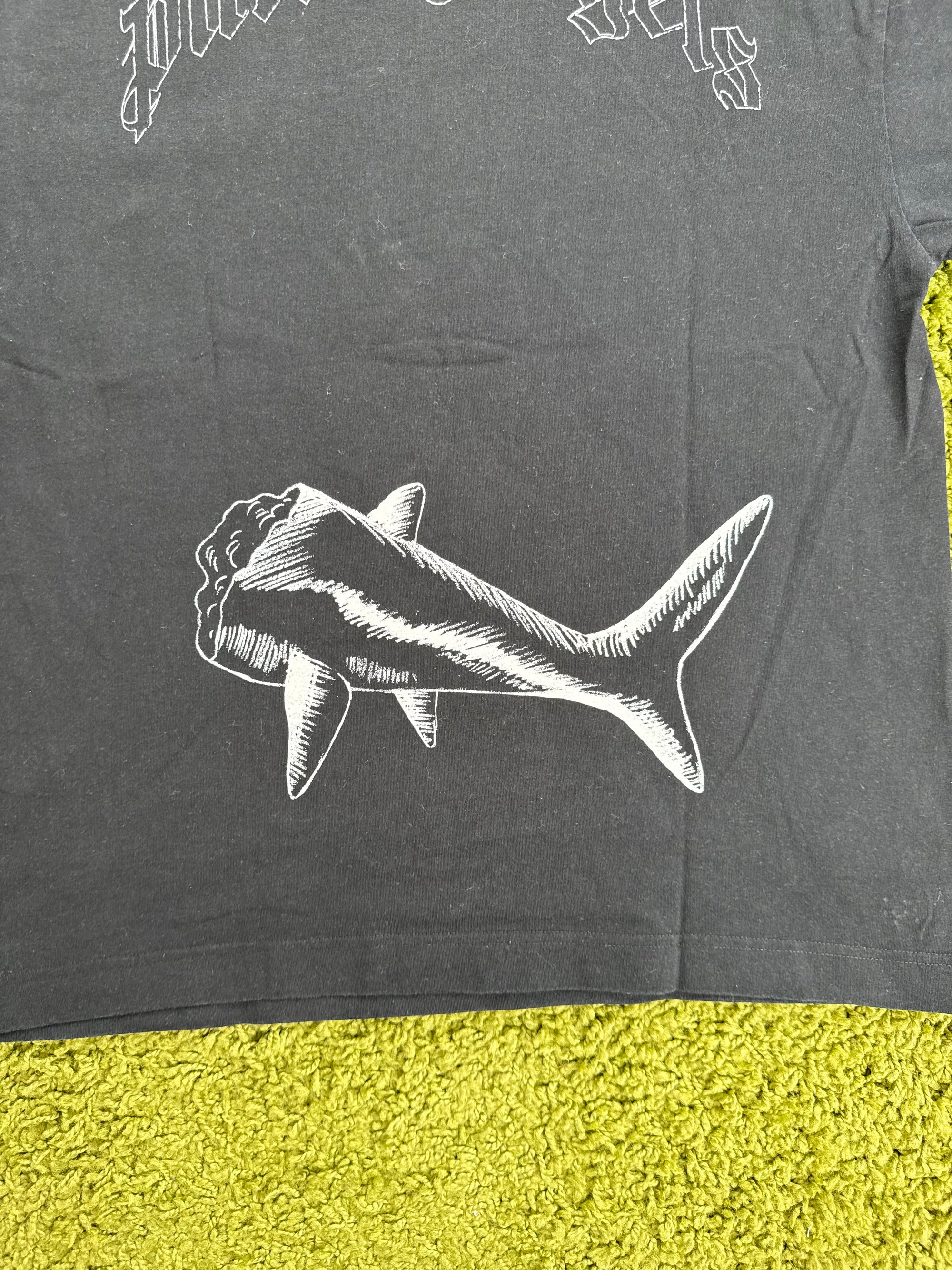 T-Shirt Palm Angels Broken Shark Nera L